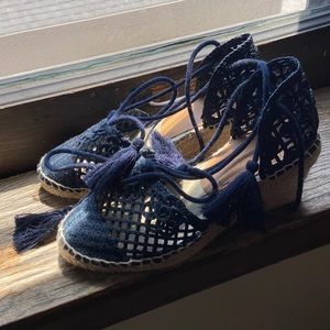 Sezane Navy Espadrilles